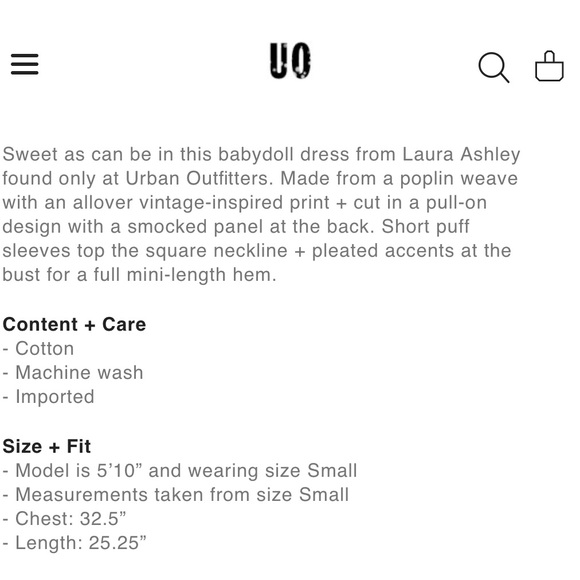 Laura Ashley x UO - Penelope Dress - Picture 4 of 6